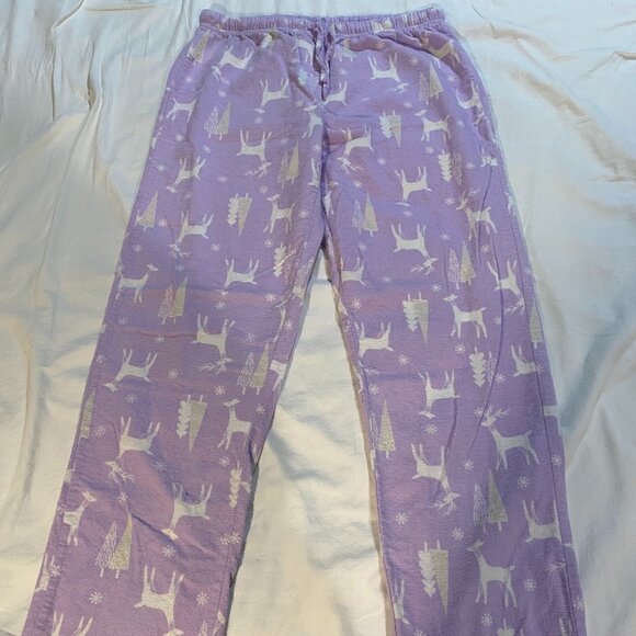 Deer Print Flannel PJ Set - Picture 2 of 4